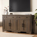 63" Sideboard Buffet Cabinet, Kitchen Buffet Storage Cabinet, Large Credenza with Drawers & Doors, Wood Coffee Bar Console Wine Bar for Living Room Hallway Brown