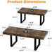 63"-78.7" Extendable Dining Table for 6-8, Farmhouse Kitchen Table