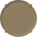Luna Modern round Ottoman Home Décor|Ottoman for Living Room & Bedroom - Brown Boucle