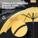Patio Umbrella 9FT Outdoor Umbrella Patio for Garden Yellow