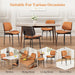 Dining Chairs Set of 2, Mid-Century Modern Kitchen Chairs, Orange