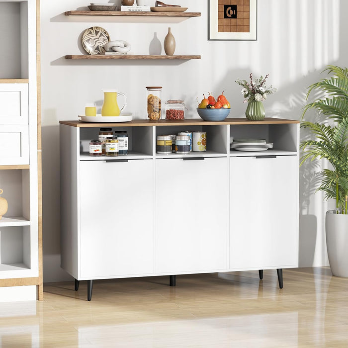 Sideboard Cabinet, 47" Kitchen Buffet Cabinet W/Storage Compartment