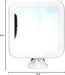 Rechargeable 10X Magnifying Mirror with 3 LED Light Settings, Dimmable Touch Light, Cordless, Locking Suction Mount, Lighted Mirror for Bathroom or Travel, Mira 2 (White)