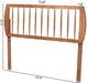 Walnut Finished Wood King Size Headboard