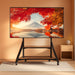Mobile TV Floor Stand with Wheels Shelves for 65 to 100 Inch Large LCD/LED Flat Curved Screen up to 220Lbs, Adjustable Heights TV Mount Stands VESA 800X600Mm, Rolling TV Stand for Bedroom Office