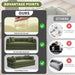 Corduroy Green 79 Inches InterchangeablePlus Sofa Bed