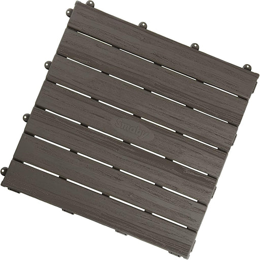 - Set of 6 Playhouse, Floor Tiles, Brown, Indoor or Outdoor Use, Plastic, Convenient for Use with Most Playhouses, for Ages 2 and Up