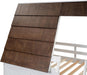 Twin Size Montessori Wooden Playhouse BunkBed Slide