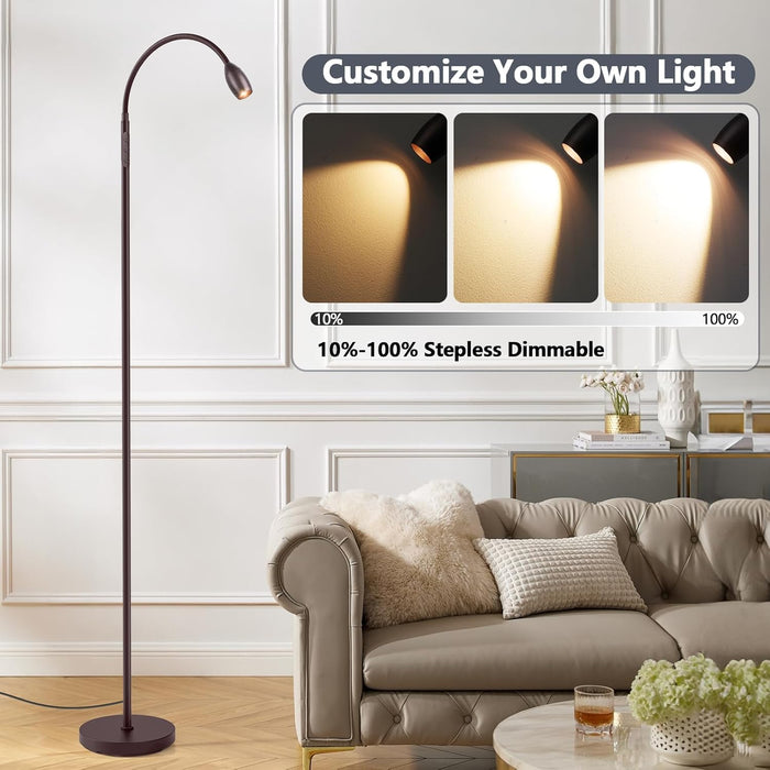 Oil Rubbed Bronze 72Inch Extendable Gooseneck Lamp