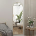 Door Mirror, Arched Full Length Mirrors over the Door, 14"X 48" Hanging or Wall Mirror, Full Body Mirrors, Gold