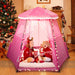 Pop up Princess Castle Girls Pink Palace Play Tent Kids Pretend Garden Playhouse