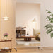 67" X 40" Large Full Length Rolling Mirror with Wheels, White