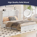 White Queen Murphy Cabinet Bed With StorageDrawers