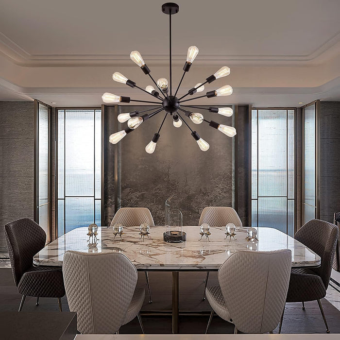 Black Sputnik Chandeliers 36 Inch Pendant Lighting