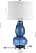 Safavieh Lighting Collection Mercurio Double Gourd Blue and White Table Lamp, Set of 2