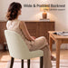 Dining Chairs Set of 4, Upholstered Wooden Kitchen Chairs, Beige