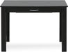 Jaya Writing Desk for Residential Use with Drawerblack, Blackwood, Large
