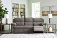 Scranto Contemporary Manual Reclining Sofa, Gray