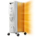 Electric Oil Filled Radiator Space Heater, Thermostat Room Radiant and Room Heater