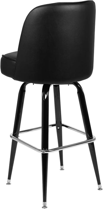 James 2 Pack Metal Barstool with Swivel Bucket Seat