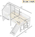 Premium SolidWood TwinXL Loft Bed With SlidingRails