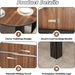 Walnutwood Oval Extendable Dining Table With Leaves