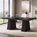 63-Inch Modern Executive Desk Featuring Dual Pedestal
