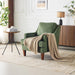 Green Upholstered High Back Midcentury Accent Chairs