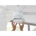 Merwry 52 In. Intergrated LED Matte White Ceiling Fan with Light and Remote Control