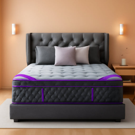 (Luxury Hotel) 14 Inch Firm Queen Size Hybrid Mattress in a Box