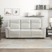 Mnul Double Reclining Sof, Polished Microfiber Upholstered 3 Seter Mnul Sof Recliner for Living Room, Wll Hugger, Esy ssembly, Beige