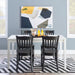 Elegant White Sixty Inch Contemporary Dining Table