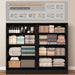 Black Dresser for Bedroom, 8 Drawer Dresser with Deep Drawer, Tall Modern Chest of Drawers with Golden Handle, Large Storage Organizer Bedroom Furniture, TV Stand for Living Room, Hallway, Entryway