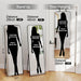 57X20 Door Hanging Full Length Mirror, Floor (Height 5.7Ft Just Body in 1.3Ft) or Wall Mounted Metal Frame Rectangle Dressing Mirrors for Bedroom Bathroom Living Room 57 Inch Black