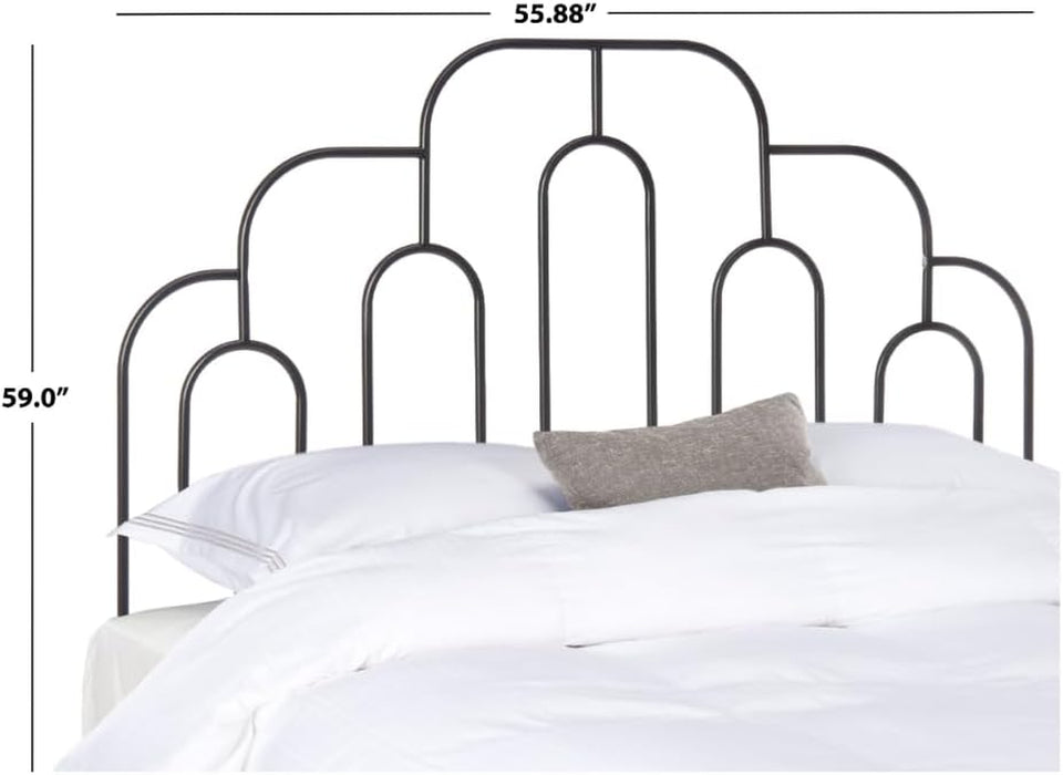 Home Paloma Retro Black Headboard, Full