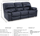 Leesworth Modern Power Reclining Sofa with USB Charging Ports, Blue