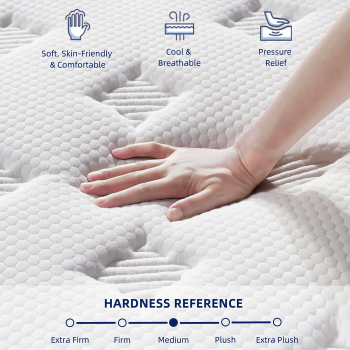 12 Inch Hybrid MemoryFoam PocketSpringSupport Mattress