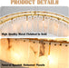 Round Alabaster Chandelier 40 Inch 16-Lights, Modern Gold Finish 2-Tier Spanish Natural Marble Pendant Lighting Fixtures, for Dining Room, Living Room, Bedroom, Foyer, Entryway
