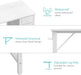 Small White Desk with Drawers for Bedroom, 40 Inch Kids Girls Study Desks, Reversible Computer Writing Nail Table with Fabric Drawer for Small Spaces Home Office Manicure