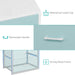 Stackable Storage Drawers Closet Organizers and Storage Fabric Blue 2 Drawer Dresser for Bedroom 2 Packs Modern