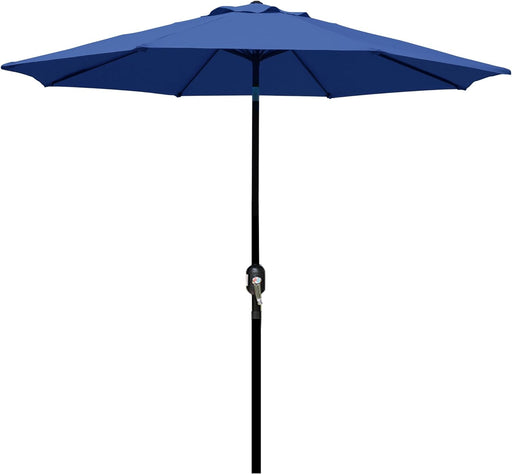 9' Outdoor Patio Umbrella, Outdoor Table Umbrella, Yard Umbrella, Market Umbrella with 8 Sturdy Ribs, Push Button Tilt and Crank