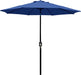 9' Outdoor Patio Umbrella, Outdoor Table Umbrella, Yard Umbrella, Market Umbrella with 8 Sturdy Ribs, Push Button Tilt and Crank