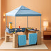 All around Playtime Patio with Canopy Playset – Shaded Outdoor Playhouse for Kids with Realistic, Interactive Features, Room for Multiple Toddlers to Play – Dimensions: 60" H X 47.5" W X 47.5" D