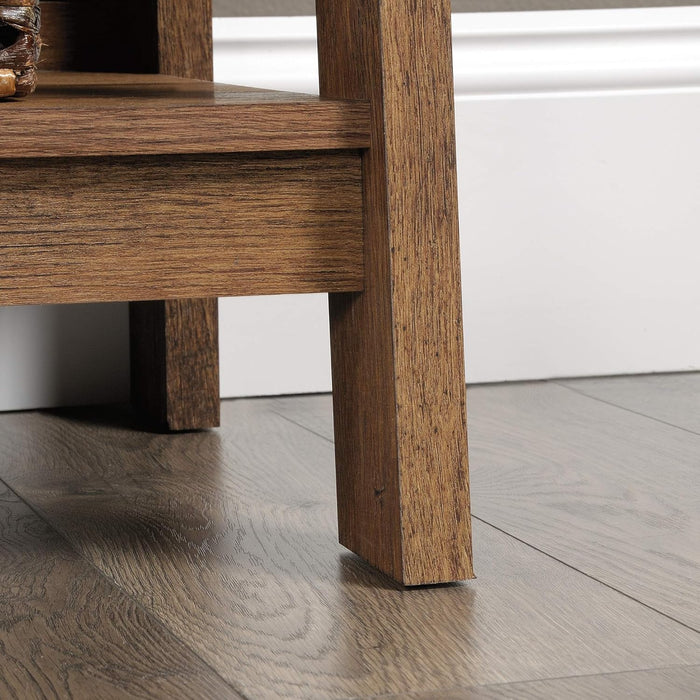 Trestle 5-Shelf Bookcase/ Book Shelf, Vintage Oak Finish