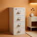 Vertical 4 Drawer Legal Fire Rated File Cabinet, Platinum