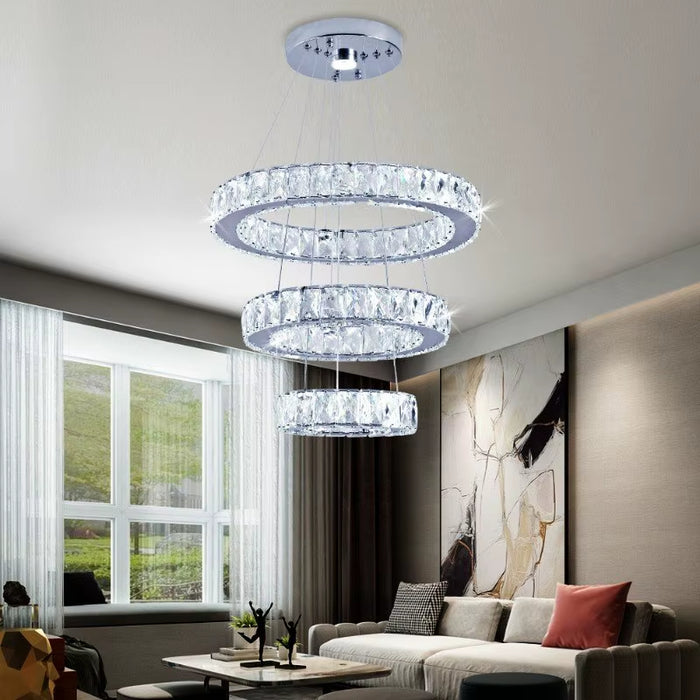 Crystal Chandeliers Luminaria Nordic Pendant Lamp Decorative Led Ceiling Lamps Hanging Light Fixture for Dining Room Bedroom