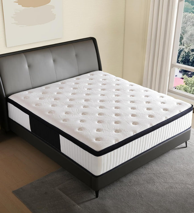 14 Inch Queen Hybrid MemoryFoam Mattress PocketSpring