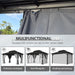10' X 14' Hardtop Gazebo, Aluminum Metal Outdoor Gazebo with Galvanized Steel Double Roof, Permanent Patio Pavilion with Breathable Netting and Curtains for Dining, Wedding, Party