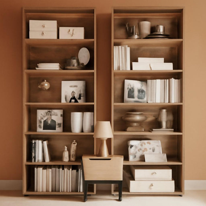 Bookshelves and Bookcases Set of 2 Floor Standing 6 Tiers Display Storage Shelves 70 in Tall Bookcase Home Decor Furniture for Home Office, Living Room, Bed Room