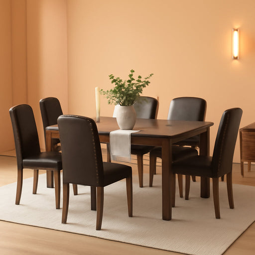 Dining Chairs Set of 6, PU Leather Kitchen Chairs for Living Room